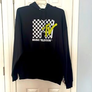 Preloved black MTV oversized hoodie XXL